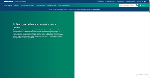 Security scan screenshot of https://benco.com