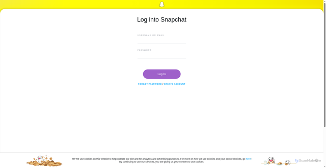 Security scan screenshot of http://snapchat-secure.netlify.app/