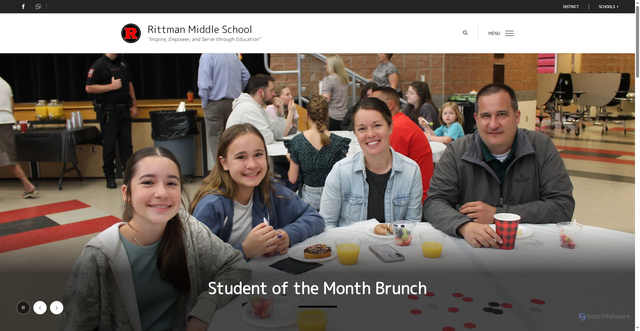 Security scan screenshot of https://ms.rittmanschools.org/
