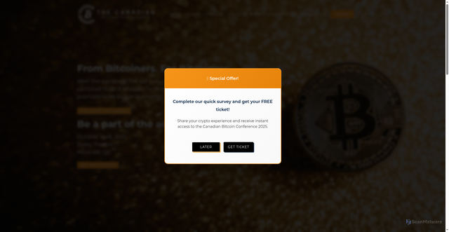 Security scan screenshot of https://canadianbtcconf.com/