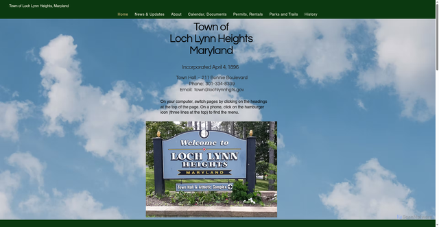 Security scan screenshot of https://www.lochlynnhgts.gov/