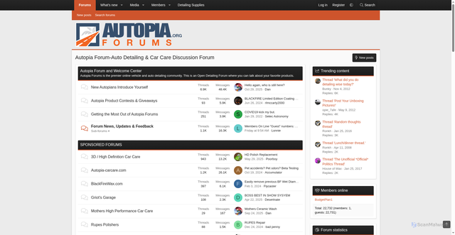 Security scan screenshot of https://autopia.org