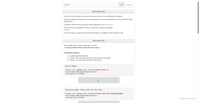 Security scan screenshot of https://ytjar.info