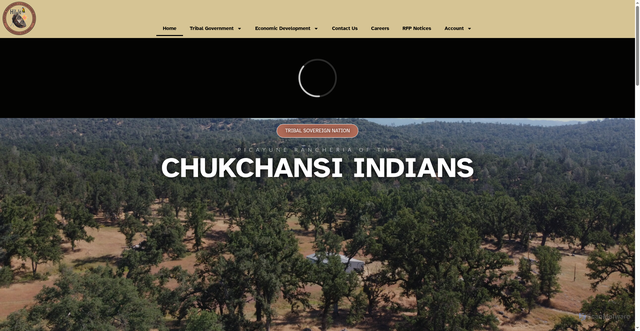 Security scan screenshot of https://chukchansi-nsn.gov/