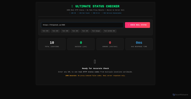 Security scan screenshot of https://artificial-brown-dxe9sxq6ec-xd7nhb7vbg.edgeone.app/