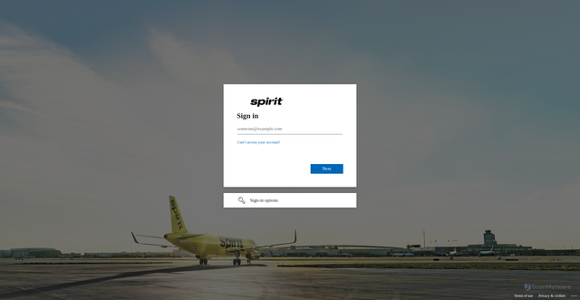 Security scan screenshot of https://spiritairlines-uat.coupahost.com