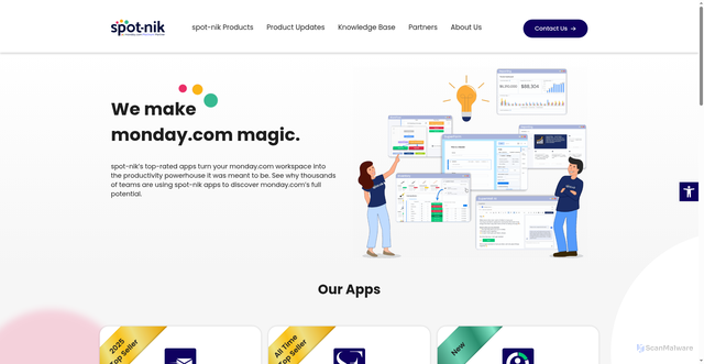 Security scan screenshot of https://spot-nik.com