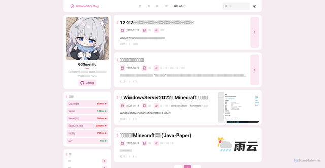 Security scan screenshot of https://furui-agjwtddo7d.edgeone.app/