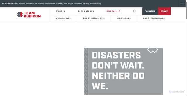 Security scan screenshot of https://fundraise.teamrubiconusa.org