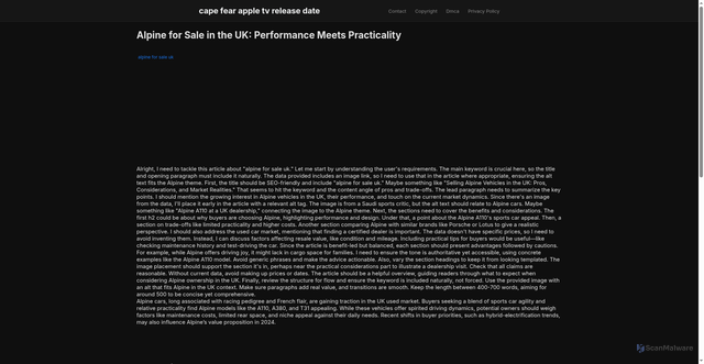 Security scan screenshot of https://ruangstudiolab-dpezqc2b868p.edgeone.app/alpine-for-sale-uk.html