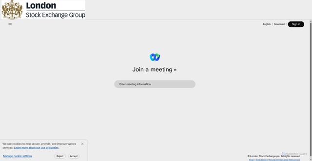 Security scan screenshot of https://lseg.webex.com