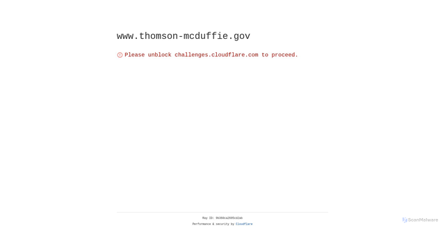 Security scan screenshot of https://www.thomson-mcduffie.gov