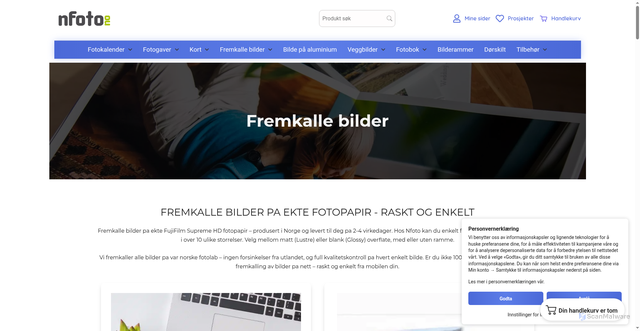 Security scan screenshot of https://nfoto.no/fremkalle-bilder/?utm_source=nfoto.no&utm_campaign=72fcf33c1e-EMAIL_CAMPAIGN_2026_03_19_07_11&utm_medium=email&utm_term=0_d26c6d4588-72fcf33c1e-4832893&mc_cid=72fcf33c1e&mc_eid=UNIQID