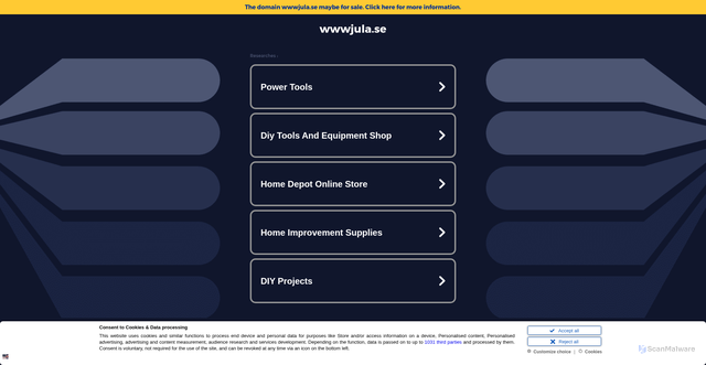 Security scan screenshot of https://wwwjula.se