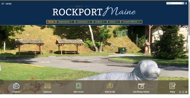 Security scan screenshot of https://rockportmaine.gov/