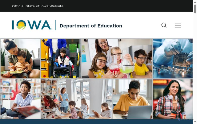 Security scan screenshot of https://educate.iowa.gov/