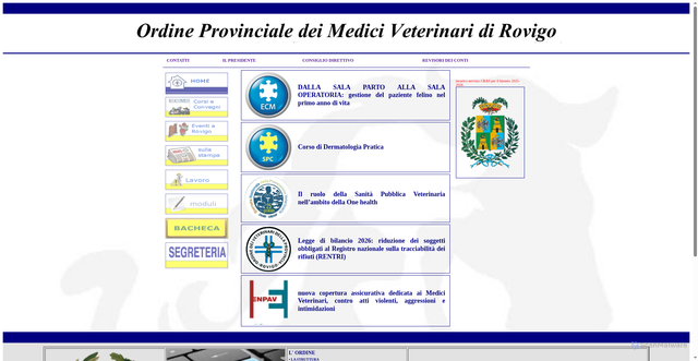 Security scan screenshot of https://www.ordineveterinarirovigo.it/x1/
