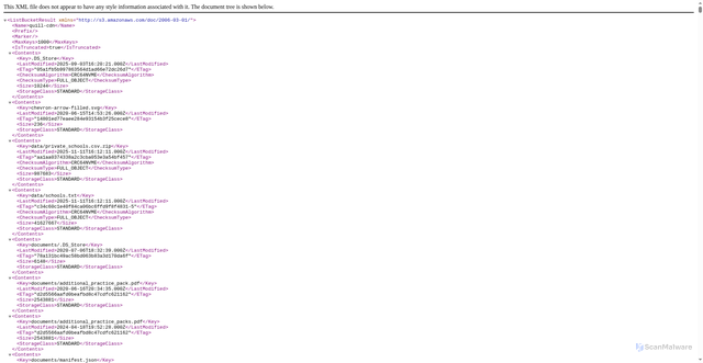Security scan screenshot of https://quill-cdn.s3.amazonaws.com