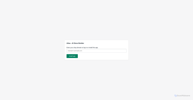 Security scan screenshot of https://app.helloatlas.io