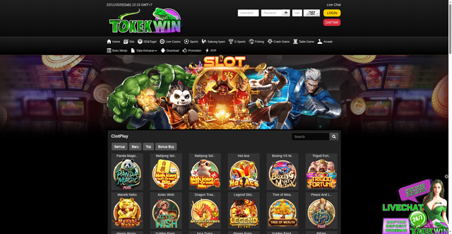 Security scan screenshot of https://apktokekmantap.com/desktop/game/slot/clotplay