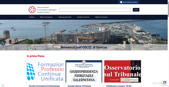 Security scan screenshot of https://salerno.commercialisti.it/