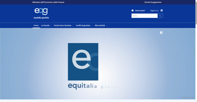 Security scan screenshot of https://www.equitaliagiustizia.it/it/index.html