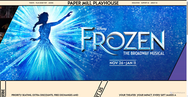 Security scan screenshot of https://papermill.org/