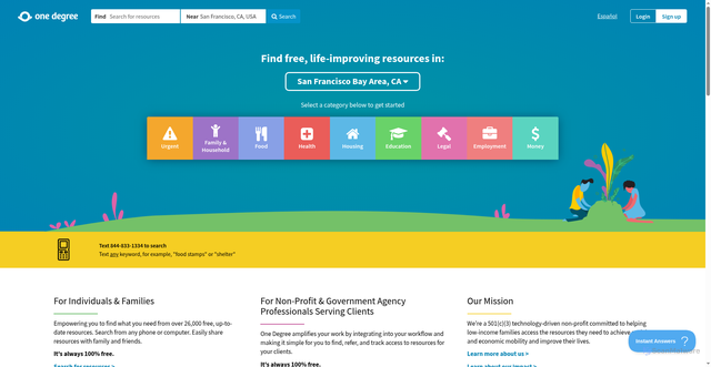 Security scan screenshot of https://1degree.org