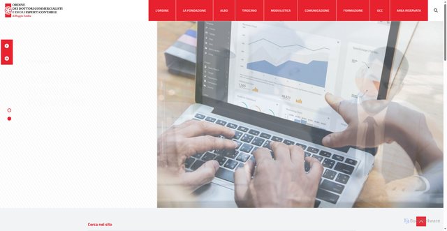 Security scan screenshot of https://www.commercialisti.re.it/