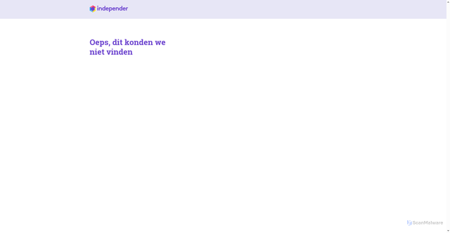 Security scan screenshot of https://www.independer-static.nl