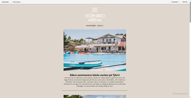 Security scan screenshot of https://mailchi.mp/0e3156f8305d/mtesnyheter-frn-tjrnbro-arena-6427888?e=5082020400