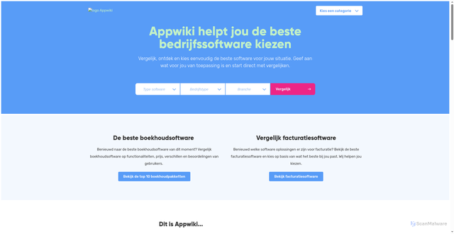 Security scan screenshot of https://appwiki.nl