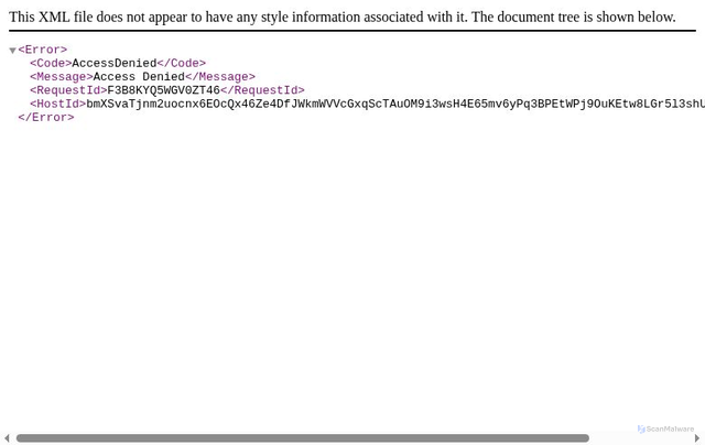 Security scan screenshot of https://engage-cloud-afv-eu-north-1.s3.eu-north-1.amazonaws.com/