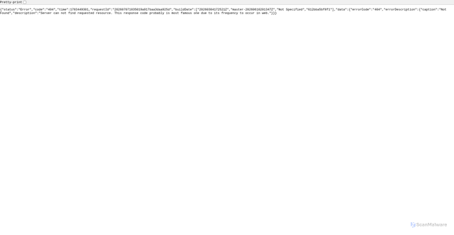 Security scan screenshot of https://api.destinilocators.com