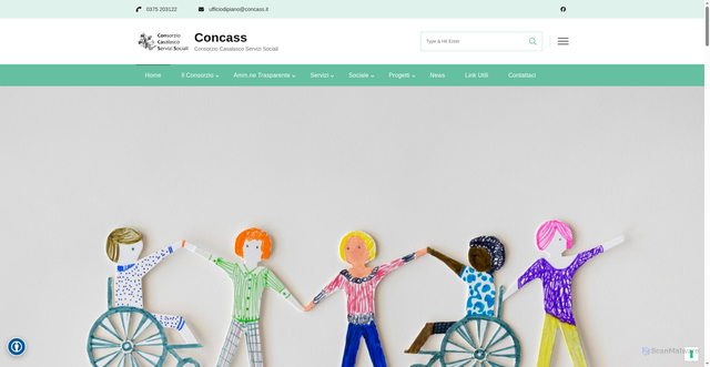 Security scan screenshot of https://concass.it/