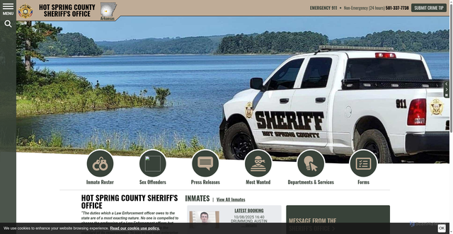 Security scan screenshot of https://www.hotspringcountysoar.gov/