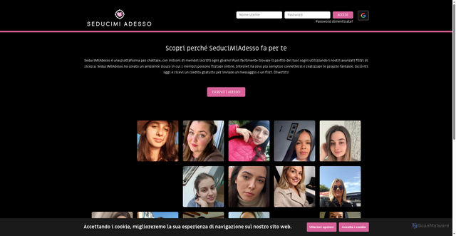 Security scan screenshot of https://seducimiadesso.com