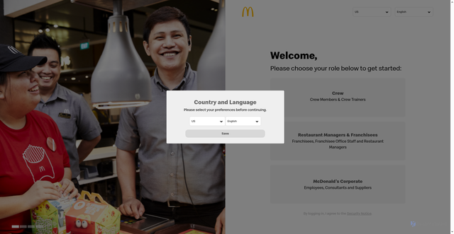 Security scan screenshot of https://account.mcd.com