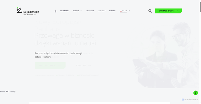 Security scan screenshot of https://lukasiewicz.gov.pl