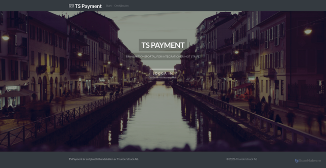Security scan screenshot of https://tspayment.se