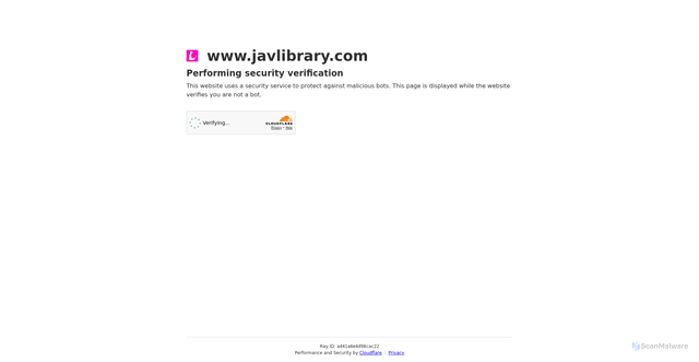 Security scan screenshot of https://www.javlibrary.com