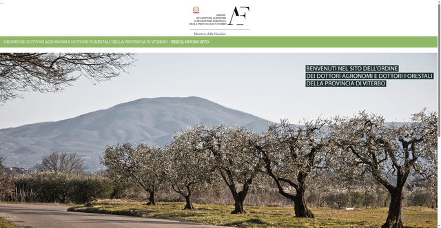Security scan screenshot of https://www.agronomieforestali.viterbo.it/