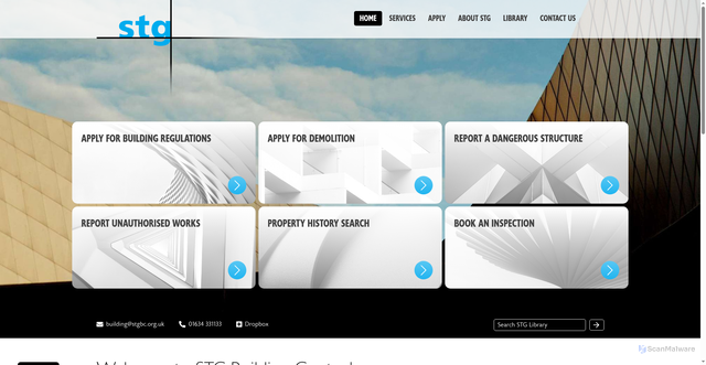 Security scan screenshot of https://www.stgbc.org.uk/