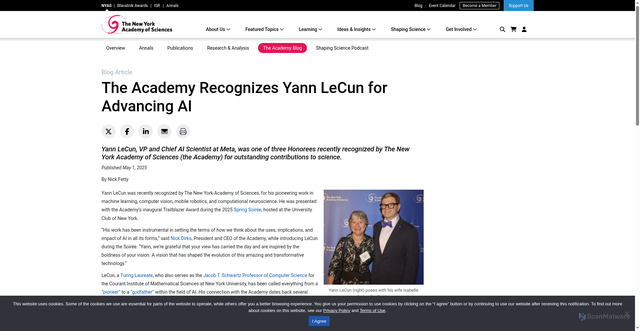 Security scan screenshot of https://www.nyas.org/ideas-insights/blog/the-academy-recognizes-yann-lecun-for-advancing-ai/