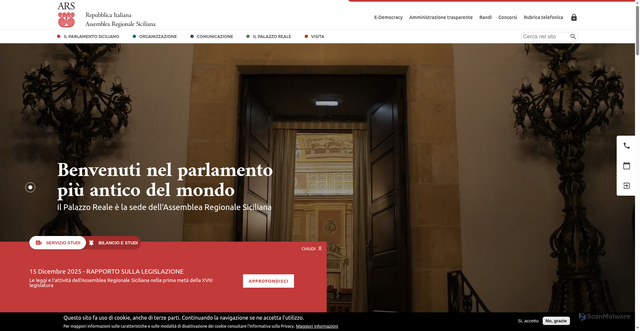 Security scan screenshot of https://www.ars.sicilia.it/