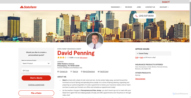 Security scan screenshot of https://dpsf.net/