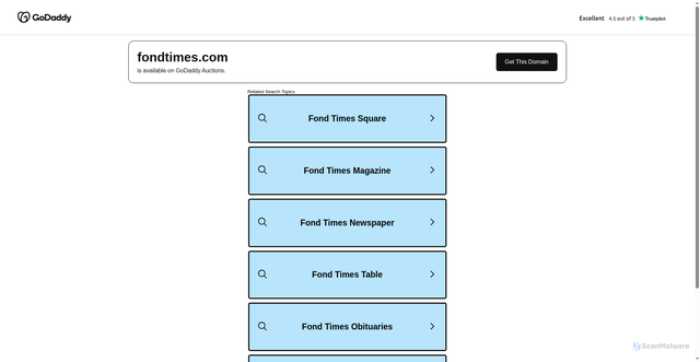 Security scan screenshot of https://fondtimes.com