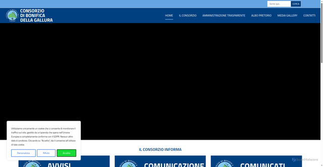 Security scan screenshot of https://cbgallura.it/