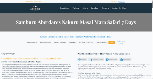 Security scan screenshot of https://apexlineexpeditions.com/?p=2984