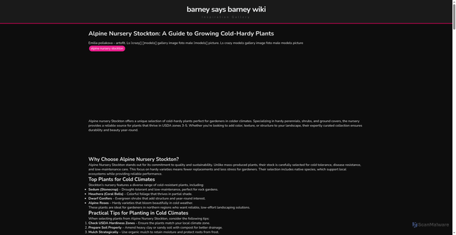 Security scan screenshot of https://nusadigitalflow-dptj67vhrte8.edgeone.app/alpine-nursery-stockton.html